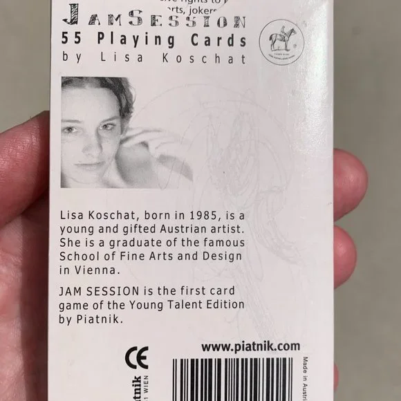 Jam Jazz Session Poker Playing Cards by Artist Design Gift - RARE - Picture 3 of 8